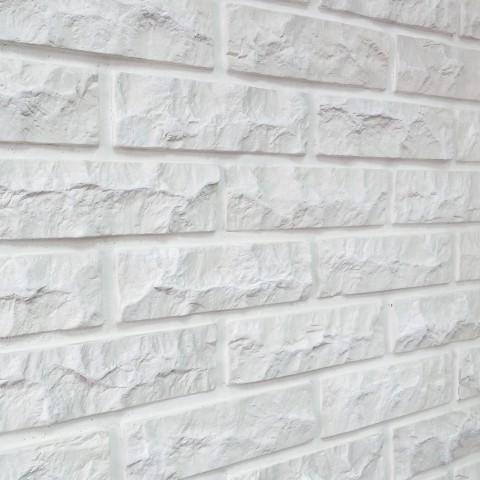 Цегла мармурова біла