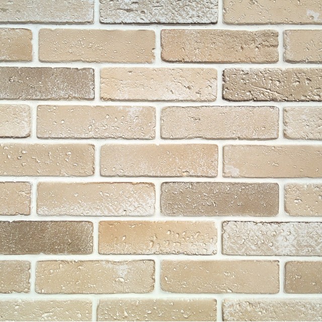 Цегла травертин бежева