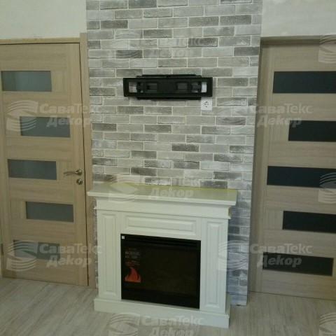 Цегла травертин сіра